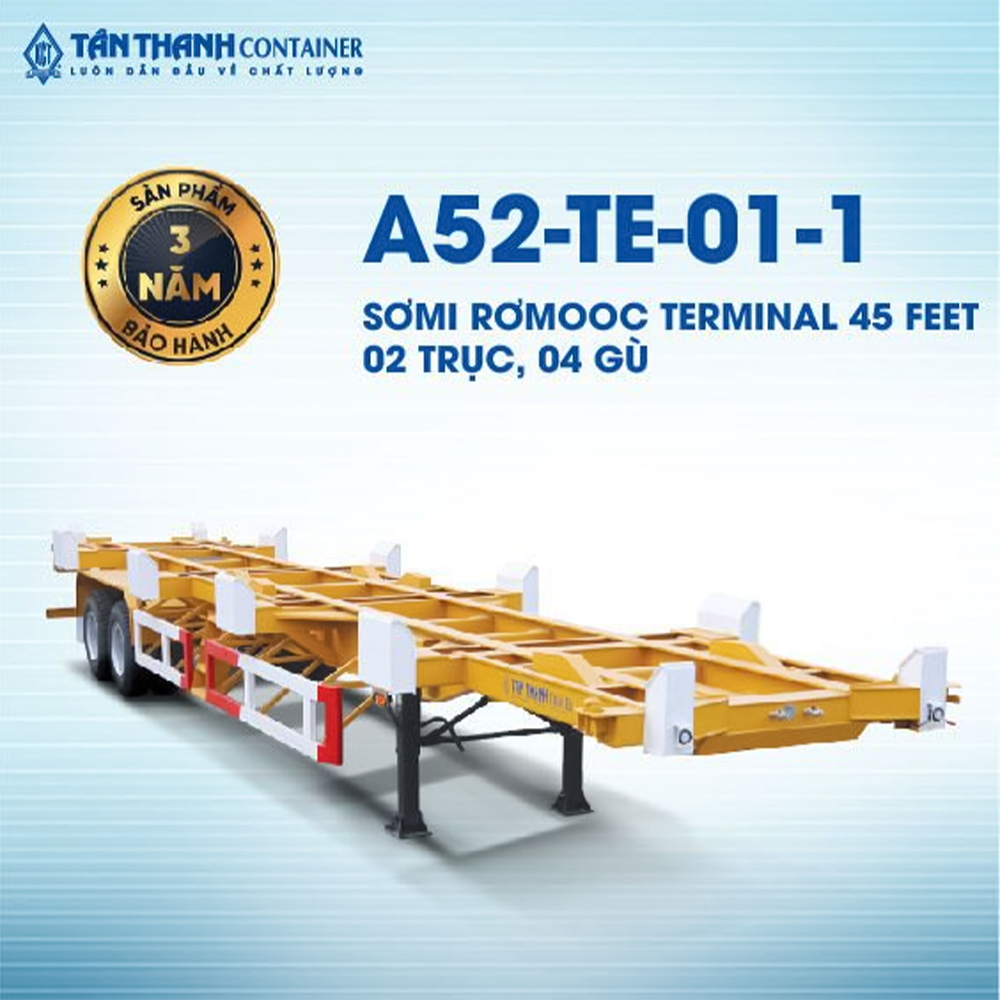 Sơmi rơmooc terminal (chở container) 45 feet A52-TE-01