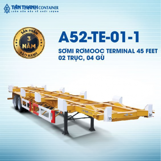 Sơmi rơmooc terminal (chở container) 45 feet A52-TE-01