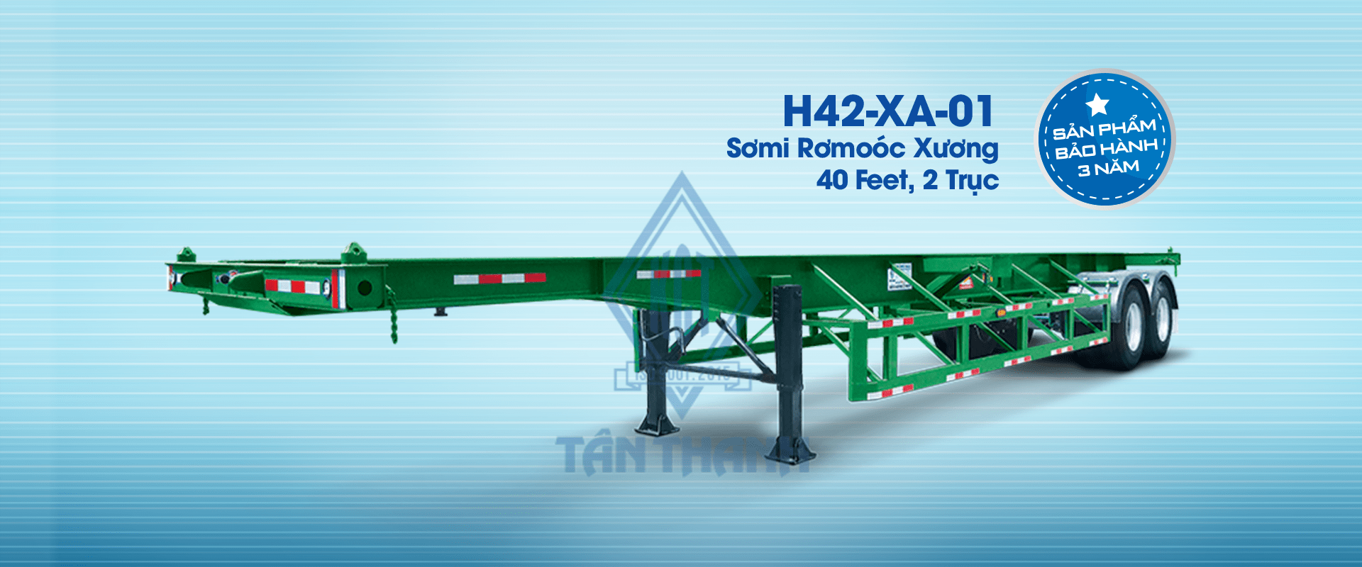 2 Axles 40 Feet Container Semi Trailers / Container Chassis H42-XA-01