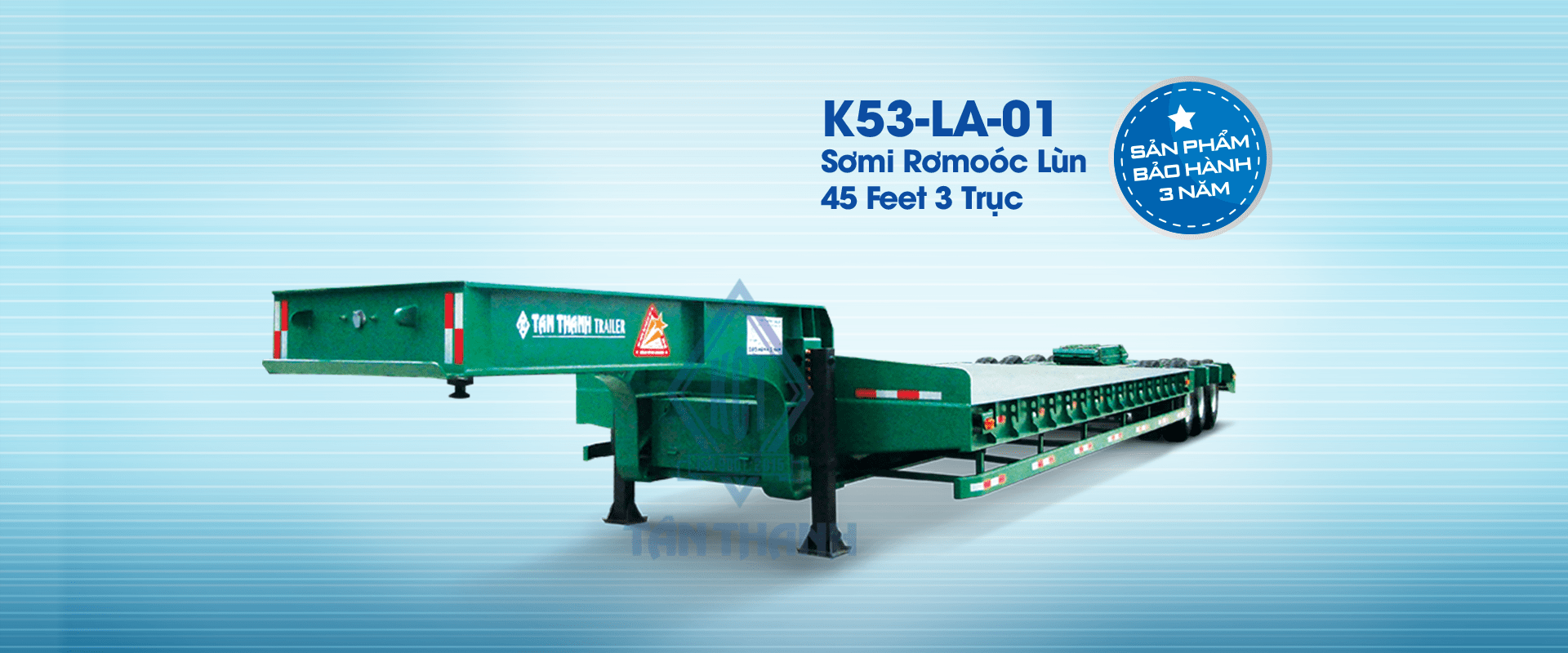 3 Axles 45 Feet Lowbed Semi-Trailer K53-LA-01