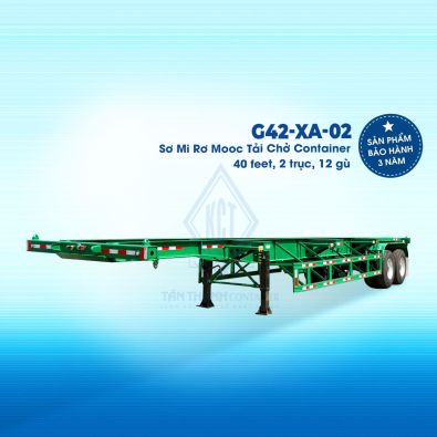 Sơ mi rơ mooc tải (chở container) 40 feet, 02 trục G42-XA-02