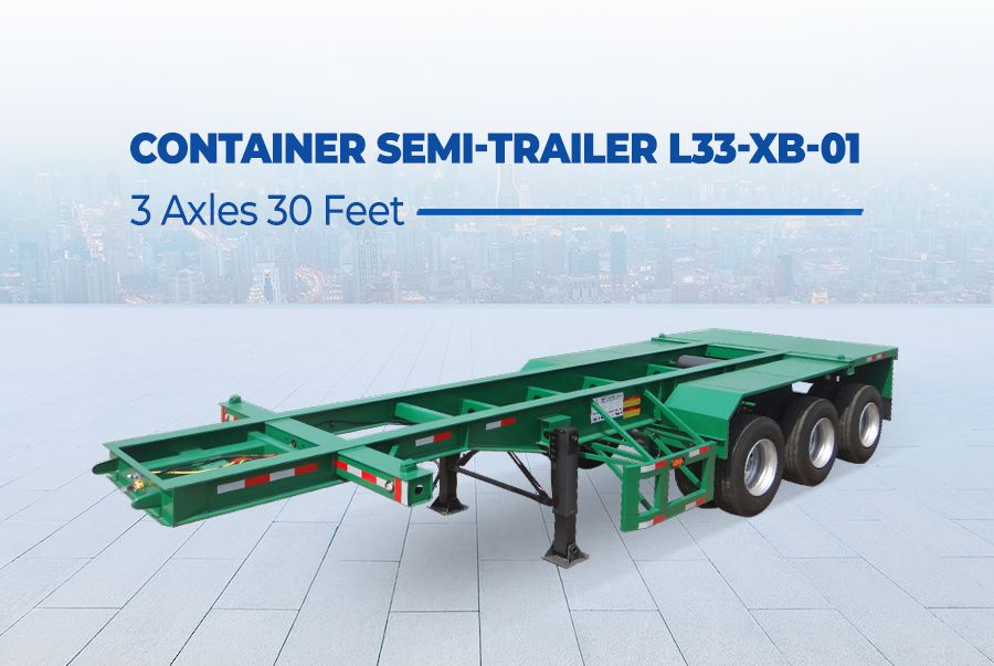 03 Axles 30 Feet Container Semi Trailers / Container Chassis L33-XB-01