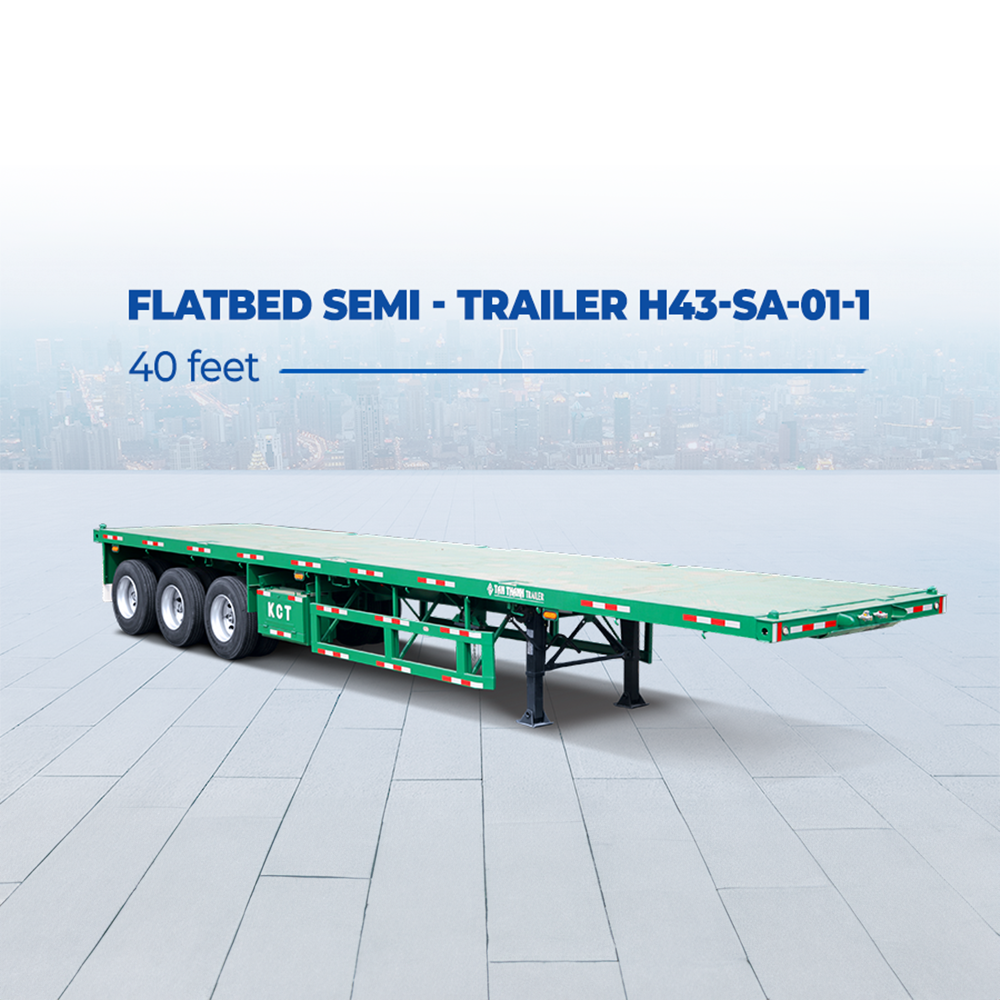 Sơ mi rơ mooc sàn (chở container) H43-SA-01