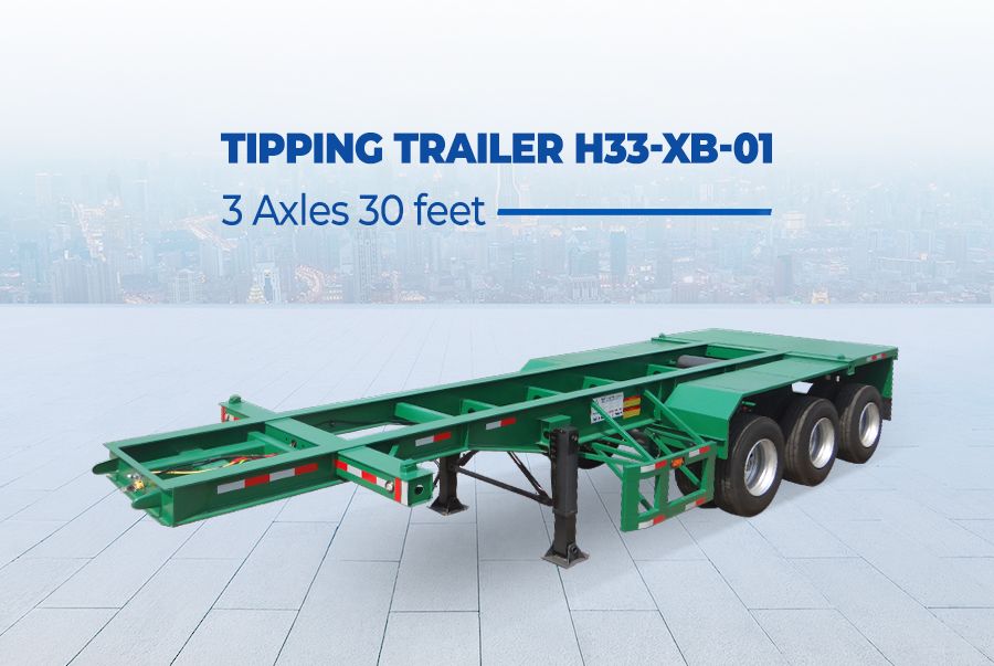 03 Axles 30 Feet Tipping Trailer H33-XB-01