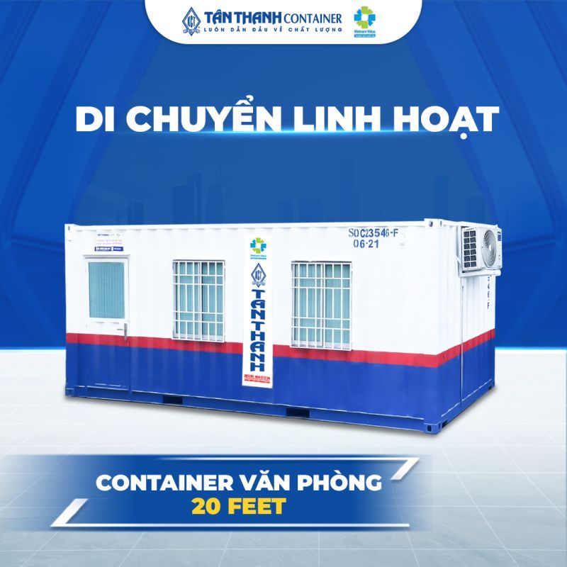 Container cũ  được ứng dụng làm container văn phòng của cty Tân Thanh Container