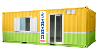 40 Feet Office Container being equipped with toilet