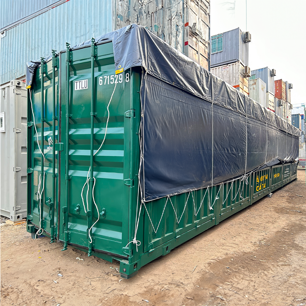 Container 47OPT mở bửng phủ bạt