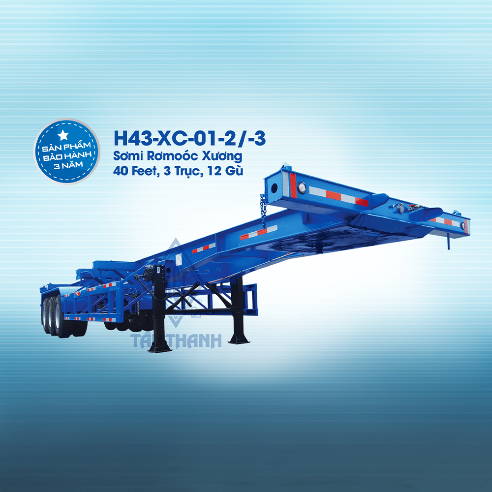 Sơmi rơmooc xương (chở contaner) 40 feet H43-XC-01-3