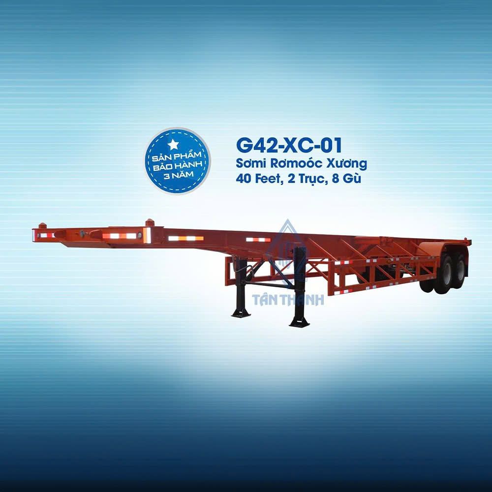 Sơmi rơmooc xương (chở container) 40 feet G42-XC-01