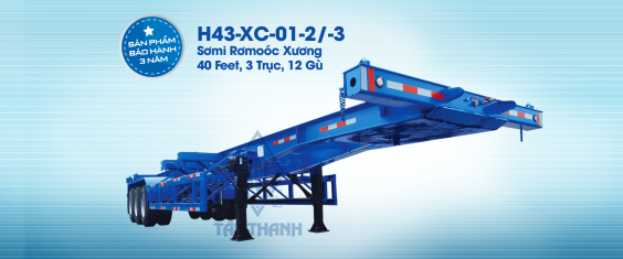 3 Axles 40 Feet Container Semi Trailer / Container Chassis H43-XC-01-3