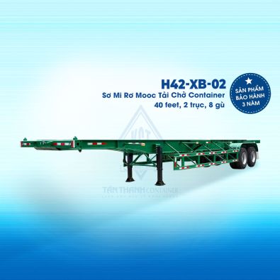Sơ mi rơ mooc tải (chở container) 40 feet, 02 trục, 08 gù H42-XB-02