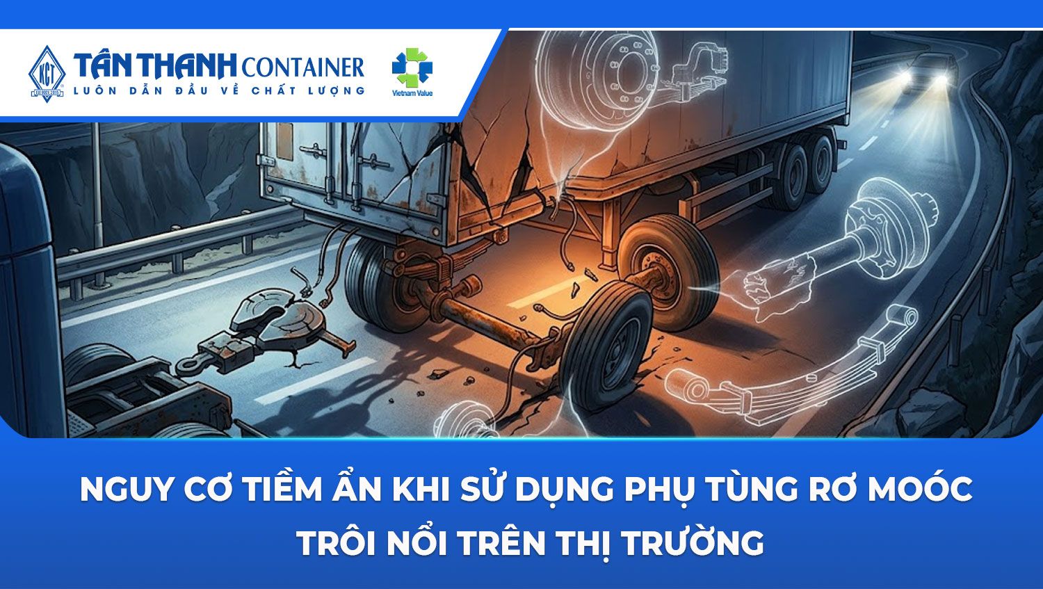 Nguy Cơ Tiềm Ẩn Khi Sử Dụng Phụ Tùng Rơ Moóc Trôi Nổi Trên Thị Trường