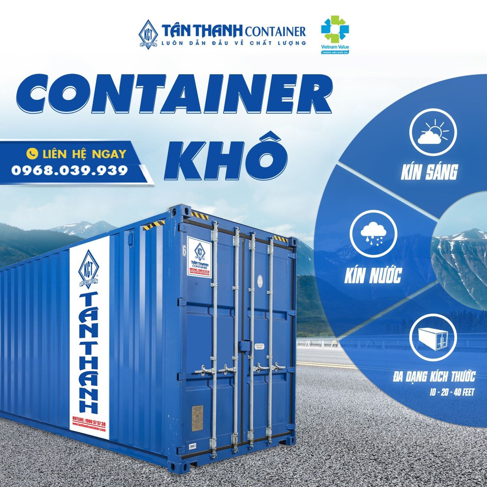 Bán và cho thuê container khô tại Tân Thanh Container