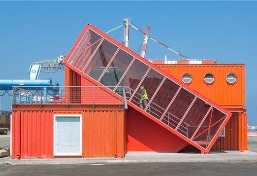 Ý tưởng cải tạo container làm văn phòng tại Cảng Israel