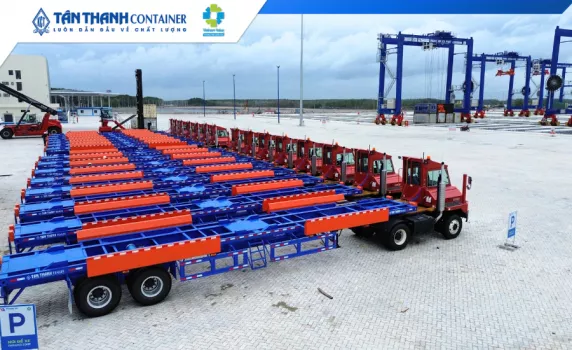 Tân Thanh Container bàn giao 16 Sơ Mi Rơ Mooc cho Cảng Phước An