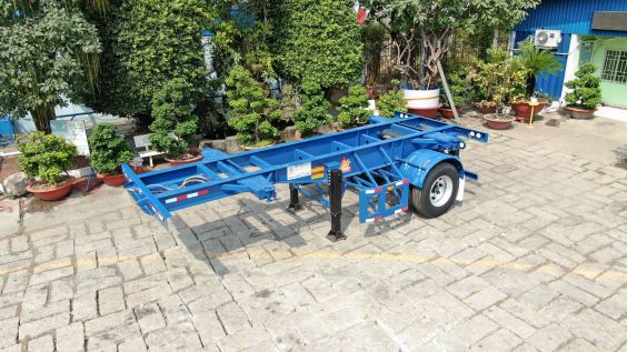 1 Axle 20 Feet Semi Trailer Transport Radar
