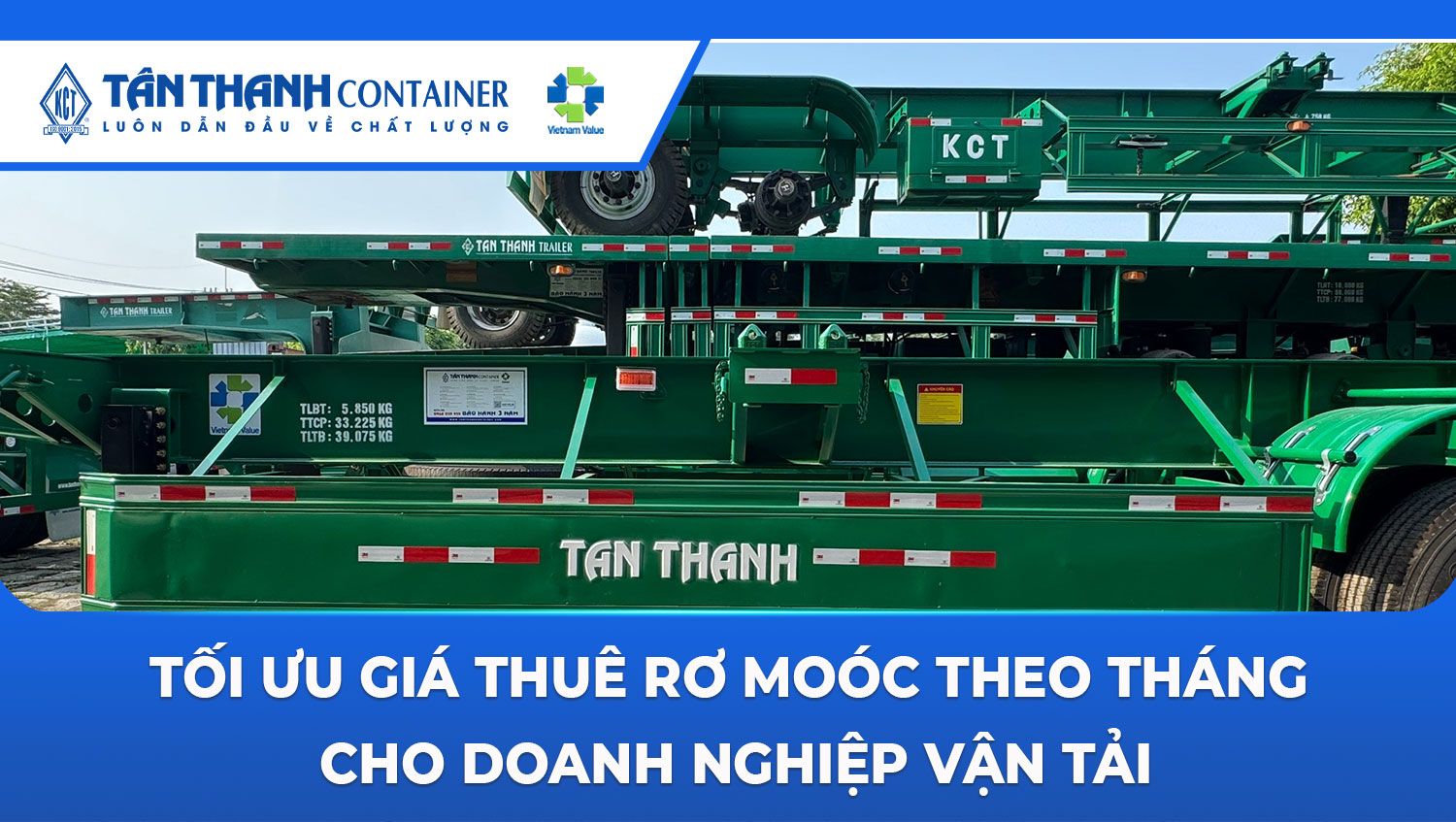 Tối ưu giá thuê rơ moóc theo tháng cho doanh nghiệp vận tải