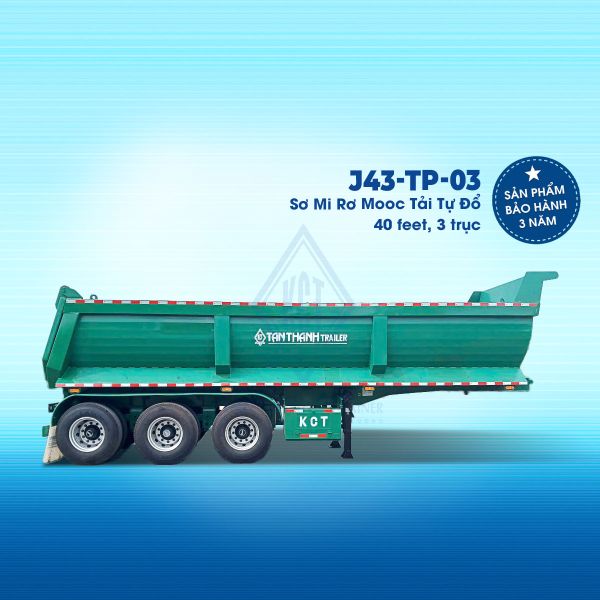 Sơ mi rơ mooc tải (tự đổ) 40 feet 03 trục J43-TP-03