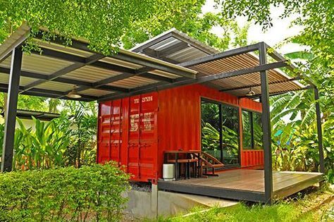 Sự kết hợp hoàn hảo giữa container và không gian xanh