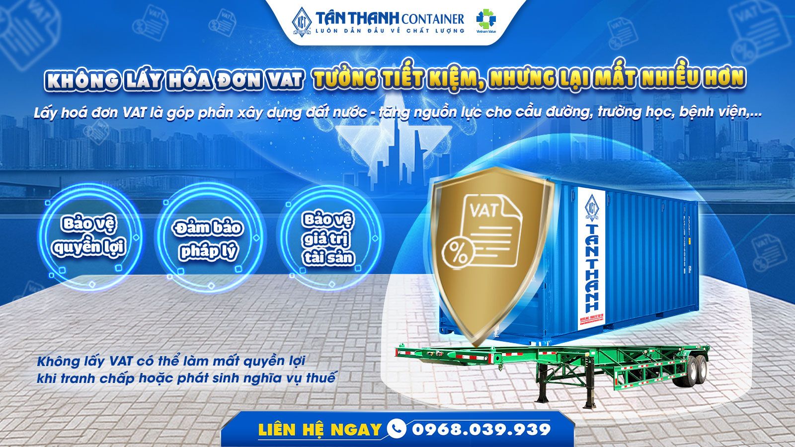 Không lấy hóa đơn VAT khi mua Container, Rơ Mooc: Lợi hay Hại?