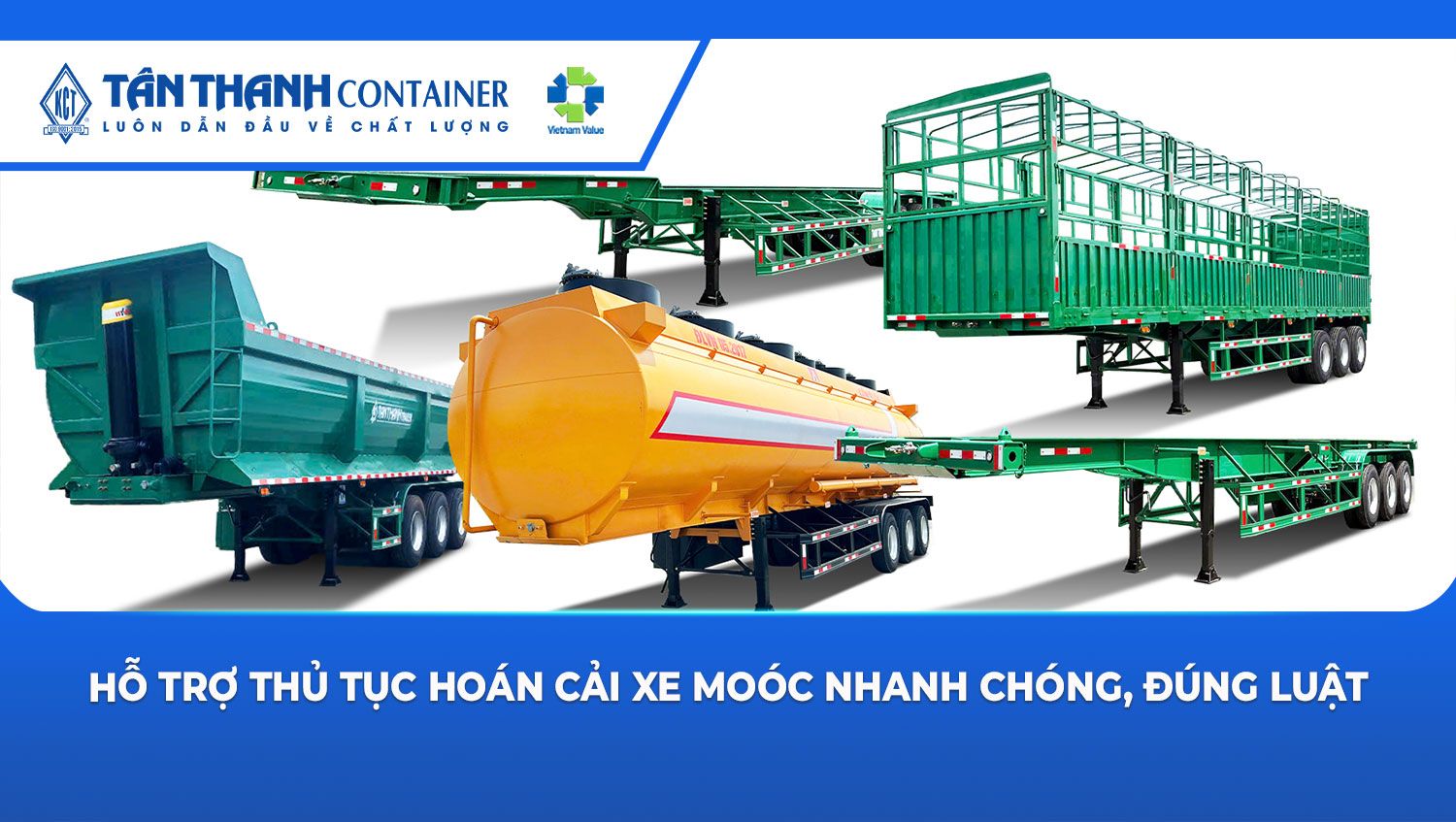 Hỗ trợ thủ tục hoán cải xe moóc nhanh chóng, đúng luật