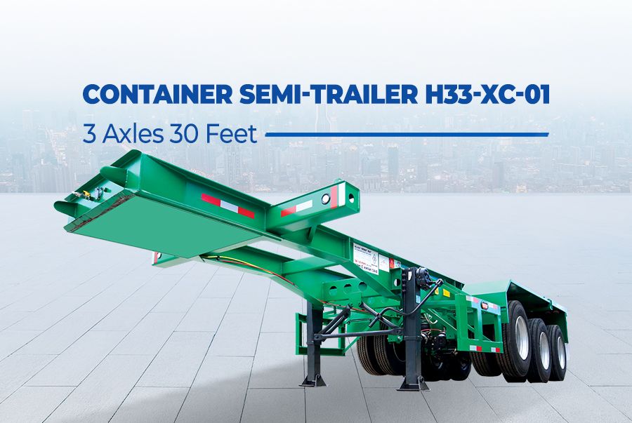 03 Axles 30 Feet Container Semi Trailers / Container Chassis H33-XC-01
