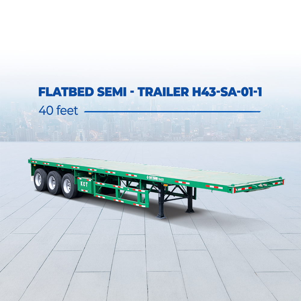 Sơ mi rơ mooc sàn (chở container) H43-SA-01-1