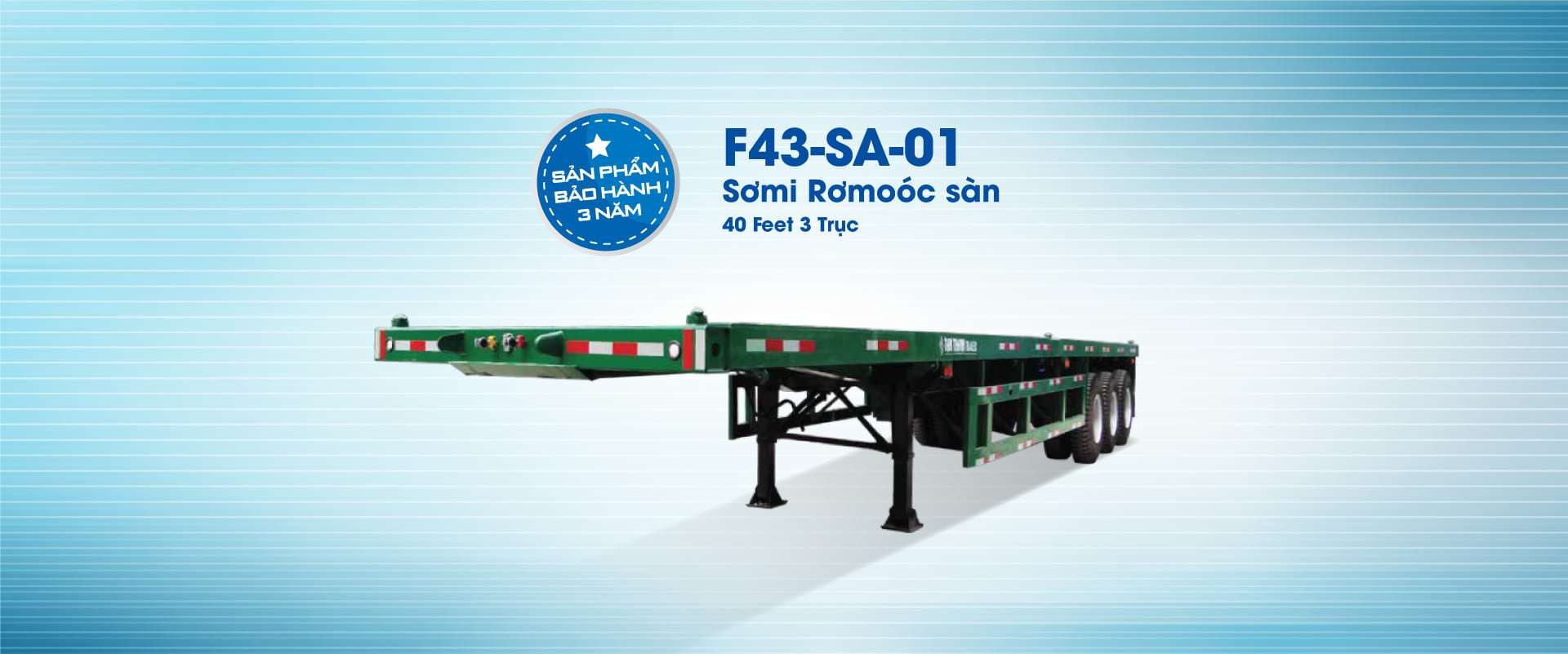 Sơ mi rơ mooc sàn (chở container) F43-SA-01