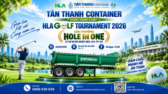 Tân Thanh Container đồng hành cùng HLA Golf Tournament 2026 với giải thưởng Hole In One - Sơ mi rơ moóc ben J43-TP-03