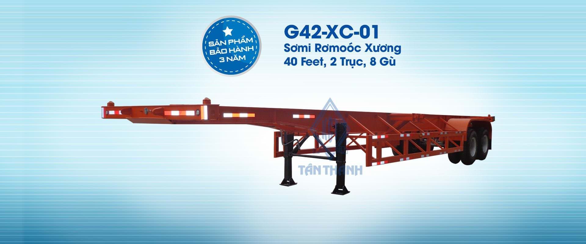 02 Axles 40 Feet Container Semi Trailers / Container Chassis G42-XC-01