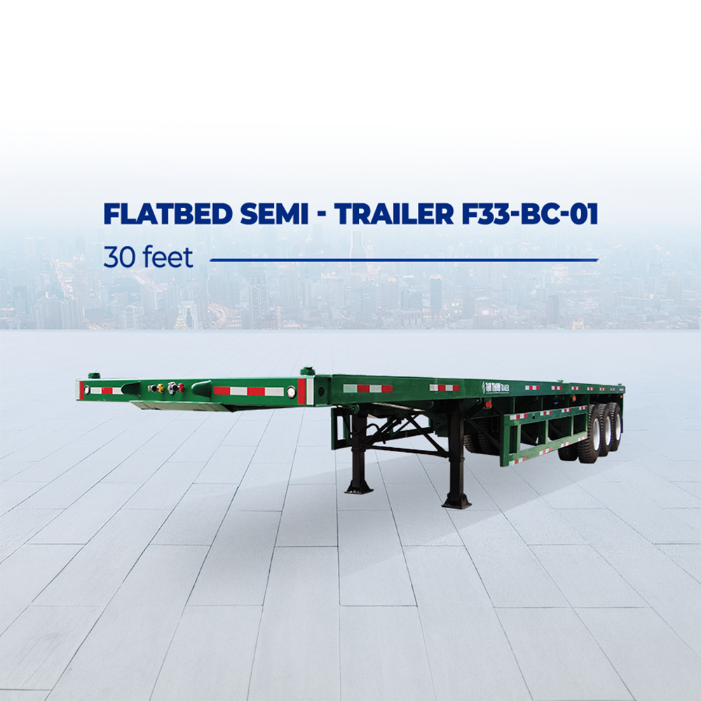 Sơ mi rơ mooc sàn bửng 30 feet F33-BC-01