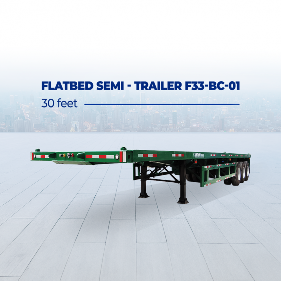Sơ mi rơ mooc sàn bửng 30 feet F33-BC-01