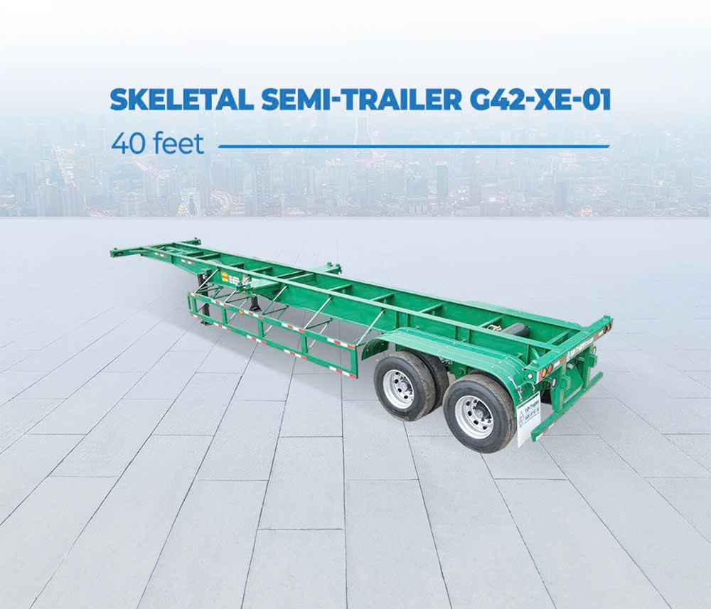 Sơmi rơmooc xương (chở container) 40 feet G42-XE-01-1