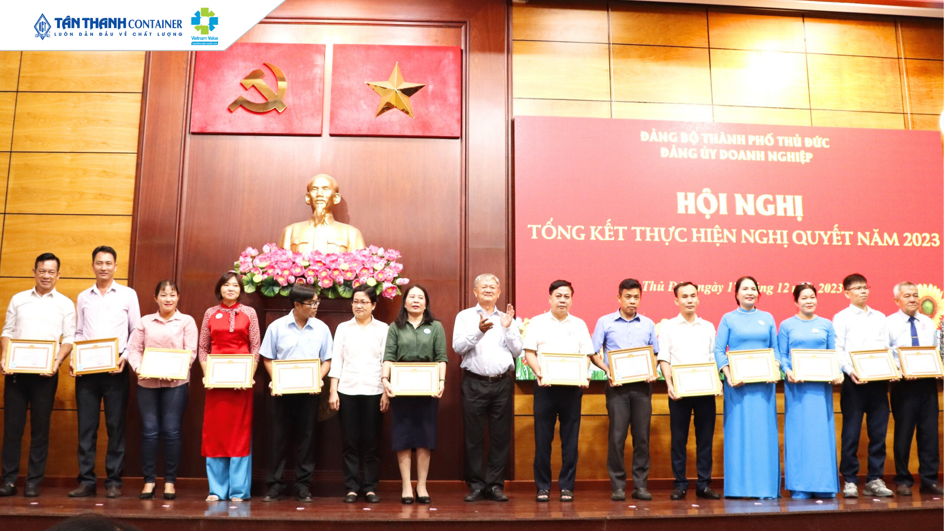 Chi bộ Công ty Tân Thanh nhận giấy khen Chi bộ xuất sắc năm 2023 - 2