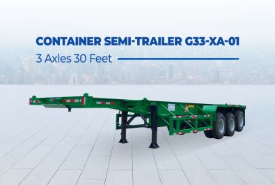 Single Axle Container 30 Feet Container semi-trailer / Container chassis