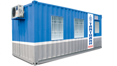 20 Feet Office Container being equipped with toilet