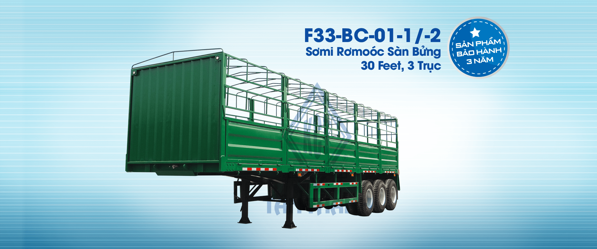 03 Axles 30 Feet Cargo Semi Trailers (Hood) (F33-BC-01-1)
