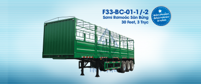 Sơ mi rơ moóc bửng (có mui) 30 feet 3 trục F33-BC-02