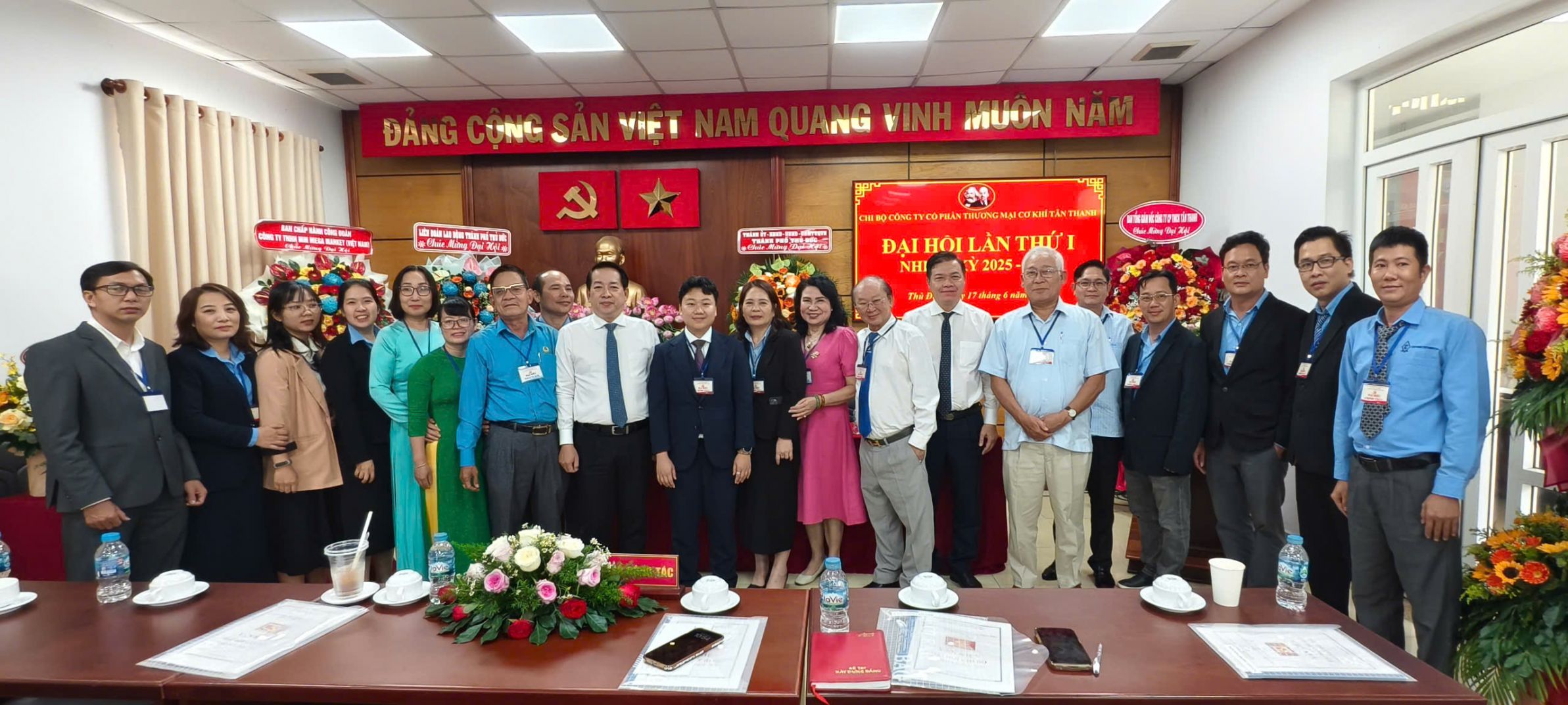 Chi bộ Công ty CP Thương Mại Cơ khí Tân Thanh - TP Thủ Đức tổ chức Đại hội Chi bộ lần thứ I, nhiệm kỳ 2025-2030