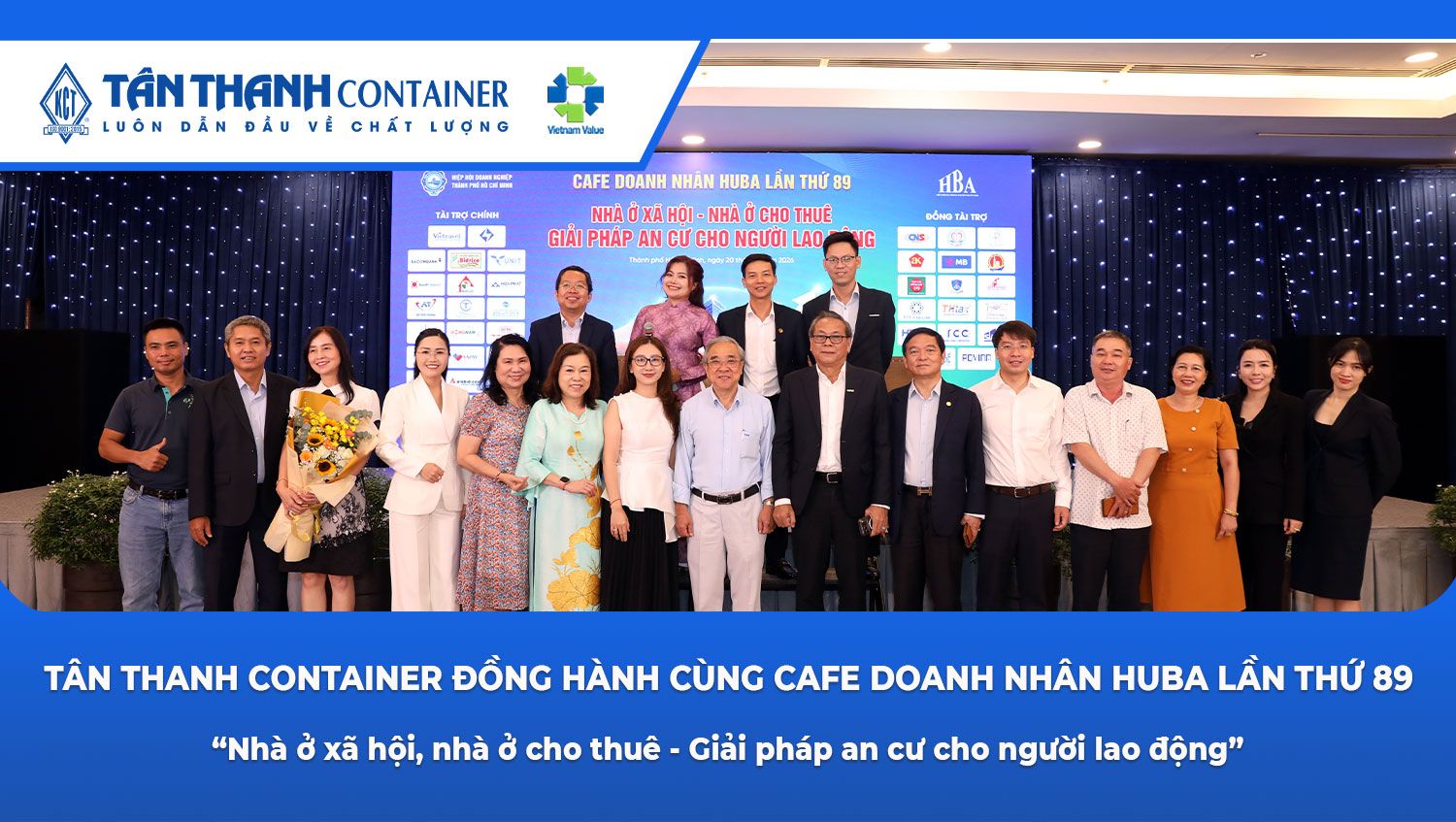 Tân Thanh Container đồng hành cùng Cafe Doanh Nhân HUBA lần thứ 89