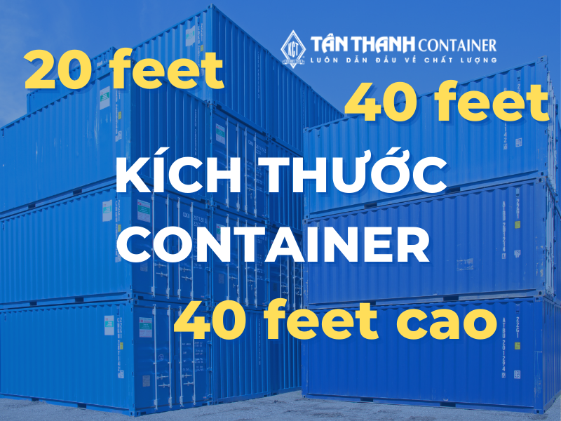 Kích thước container phổ biến