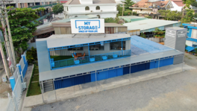 The project of providing a cluster of storage containers for goods