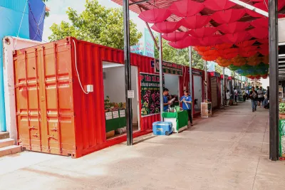 Provide Pacific Lines LLC with suitable shop containers, equipped with necessary fixtures, to support their retail operations
