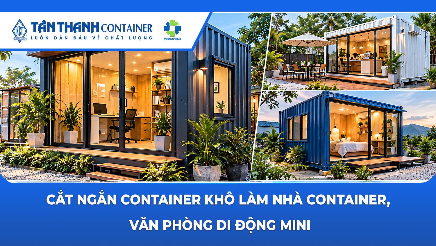 Cắt ngắn container khô làm nhà container, văn phòng di động mini