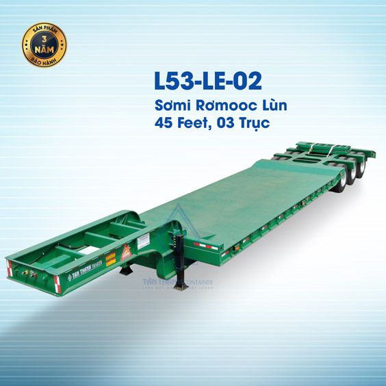 3 Axles 45 Feet Drop Deck Semi Trailers L53-LE-02 3 Axles 45 Feet Drop Deck Semi Trailers L53-LE-02