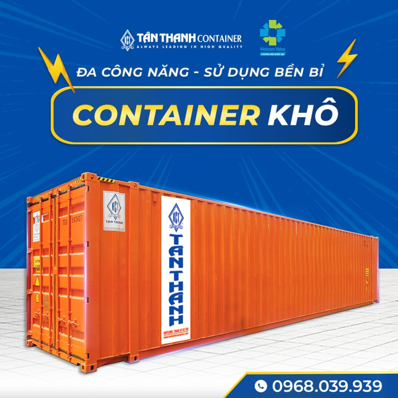 Top 3 tiêu chí ảnh hưởng giá thuê container khô