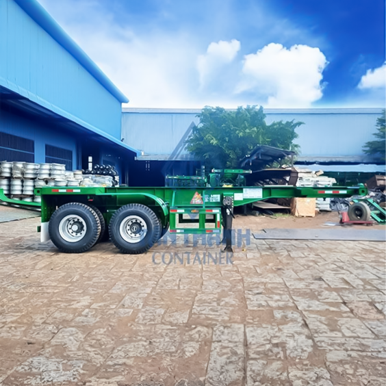 [Ngừng sản xuất] Sơ mi rơ mooc xương (chở container) 20 feet H22-XA-01-4