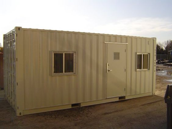 Container nhà ở với 1 cửa chính, 2 cửa sổ