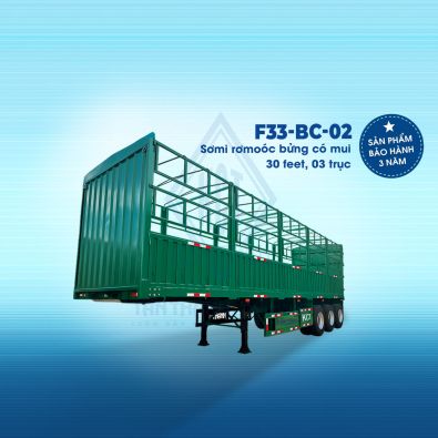 Sơ mi rơ moóc bửng (có mui) 30 feet 3 trục F33-BC-02
