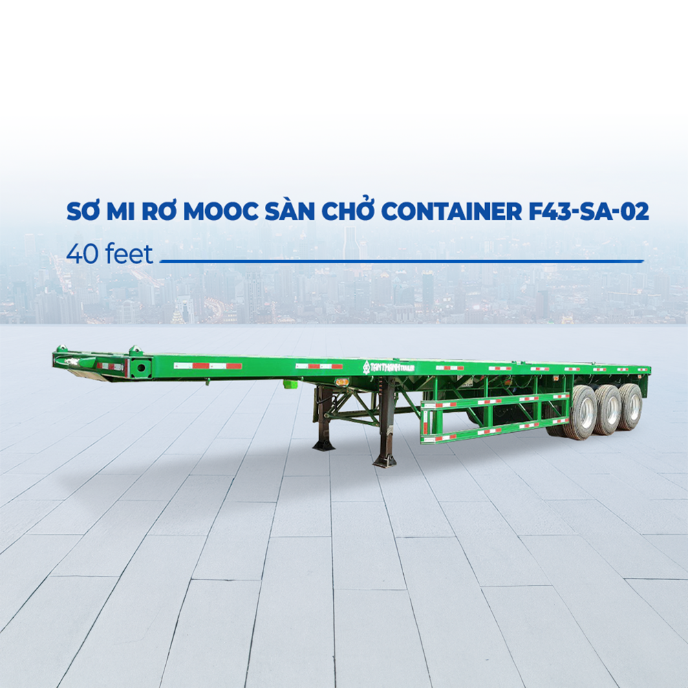 Sơ mi rơ mooc sàn (chở container) F43-SA-02